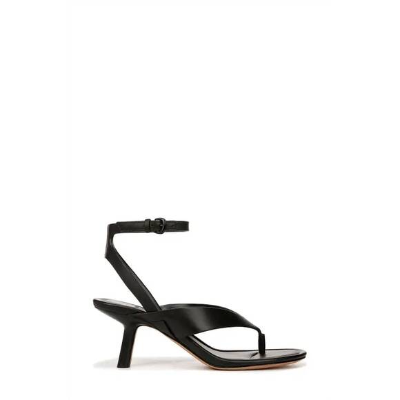 NEW VINCE women's julian thong heeled sandals in black